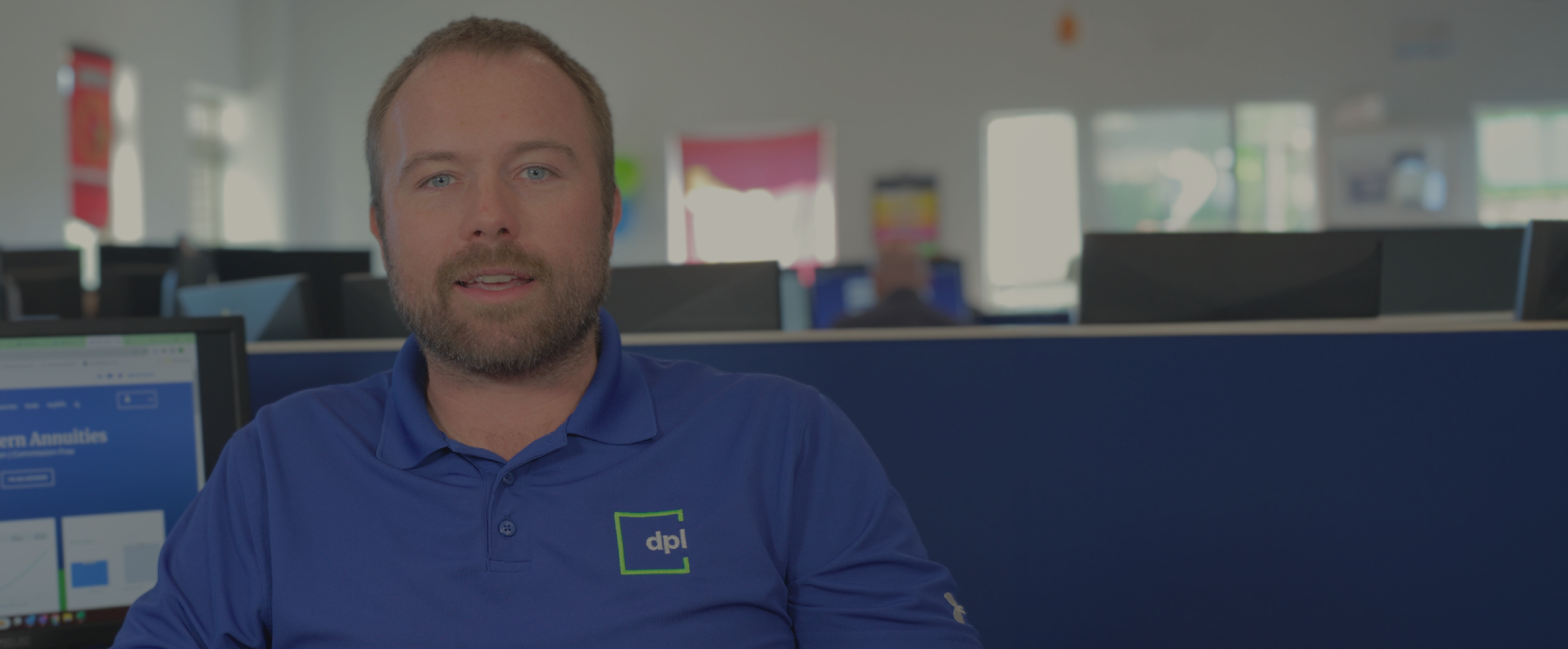 Tim in the office